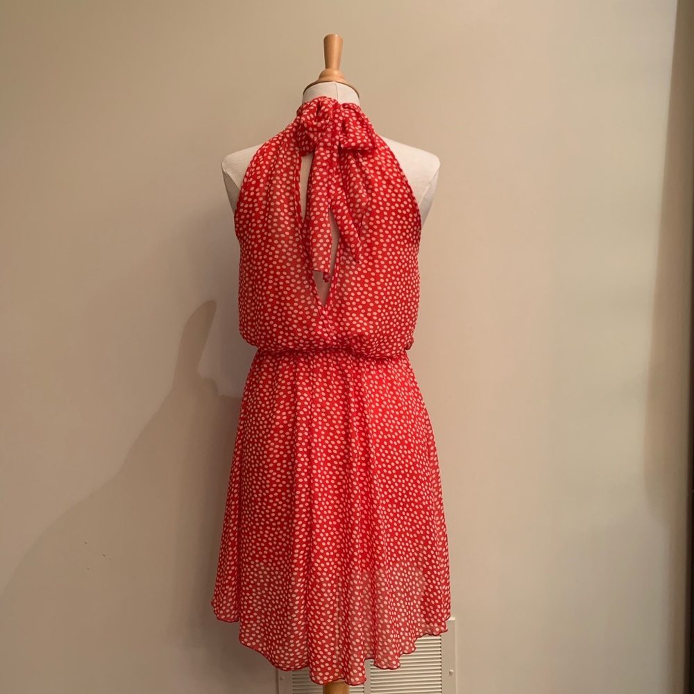 Polka Dot Halter Dress - Picture 2 of 3